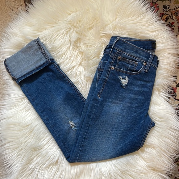 Express Mid-Rise Cropped Skinny Jean - Picture 3 of 7